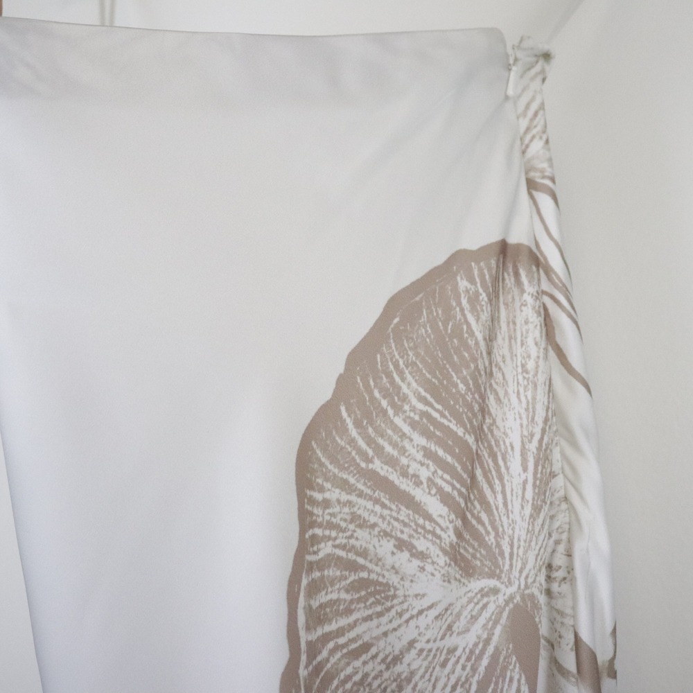 NWT Rococo Sand Ines Maxi Long Skirt Medium Light Brown White Tropical Leaf - Picture 8 of 13